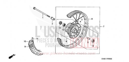 FRONT WHEEL XR100R3 de 2003